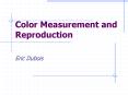 Color Measurement and Reproduction PowerPoint PPT Presentation