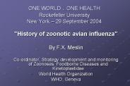 ONE WORLD . ONE HEALTH Rockefeller University New York 