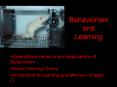 Behaviorism and Learning PowerPoint PPT Presentation