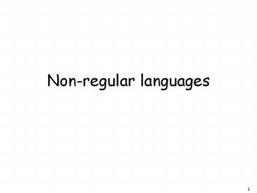 Non-regular%20languages