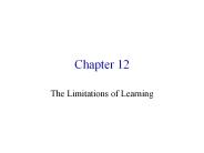 The Limitations of Learning