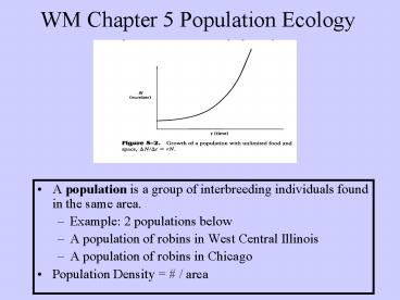 WM Chapter 5 Population Ecology