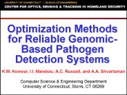 Optimization Methods for Reliable Genomic-Based Pathogen Detection Systems