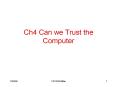 Ch4%20Can%20we%20Trust%20the%20Computer PowerPoint PPT Presentation