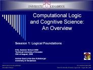 Computational Logic and Cognitive Science: An Overview