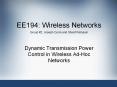 EE194: Wireless Networks Group PowerPoint PPT Presentation
