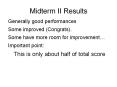 Midterm II Results PowerPoint PPT Presentation