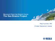 Mesoscale Observing Network Course The Sea Breeze Project