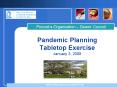 Pandemic Planning Tabletop Exercise January 3, 2008 PowerPoint PPT Presentation