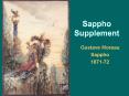 Sappho Supplement PowerPoint PPT Presentation
