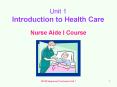 Unit 1 Introduction to Health Care PowerPoint PPT Presentation