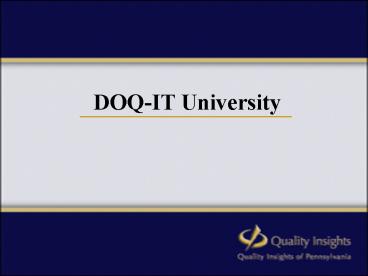 DOQIT University