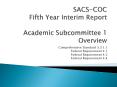 SACS-COC Fifth Year Interim Report Academic Subcommittee 1 Overview PowerPoint PPT Presentation