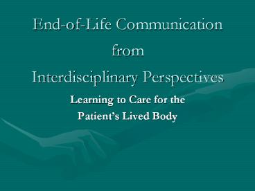 End-of-Life%20Communication%20%20from%20%20Interdisciplinary%20Perspectives