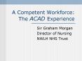 A Competent Workforce: The ACAD Experience PowerPoint PPT Presentation