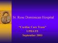 St. Rose Dominican Hospital PowerPoint PPT Presentation