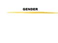 GENDER PowerPoint PPT Presentation