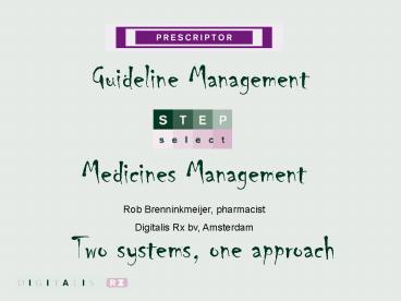 Medicines Management