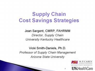 Supply Chain Cost Savings Strategies