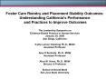 Foster Care Reentry and Placement Stability Outcomes: Understanding Californias Performance and Prac PowerPoint PPT Presentation