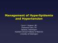 Management of Hyperlipidemia and Hypertension PowerPoint PPT Presentation