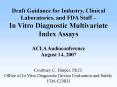 Draft Guidance for Industry, Clinical Laboratories, and FDA Staff PowerPoint PPT Presentation