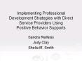 Implementing%20Professional%20Development%20Strategies%20with%20Direct%20Service%20Providers%20Using%20Positive%20Behavior%20Supports PowerPoint PPT Presentation