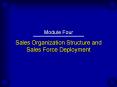 Sales Organization Structure and Sales Force Deployment PowerPoint PPT Presentation