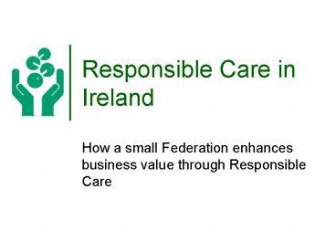 Responsible Care in Ireland