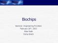 Biochips PowerPoint PPT Presentation