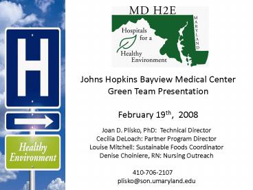 Johns Hopkins Bayview Medical Center