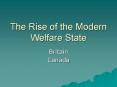 The Rise of the Modern Welfare State PowerPoint PPT Presentation