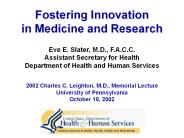 FINAL Feinberg Lecture - Slater - 11-21-2002