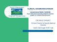 CLINICAL GOVERNANCE FORUM Llandrindod Wells 140606 How clinicians include patients and the public in PowerPoint PPT Presentation