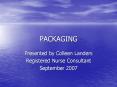 PACKAGING PowerPoint PPT Presentation