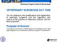 VETERINARY SURGEONS ACT 1936 PowerPoint PPT Presentation