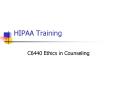 HIPAA Training PowerPoint PPT Presentation