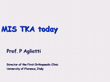 PCL  CONTROVERSY   IN  TKR