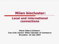 Milan biocluster: PowerPoint PPT Presentation