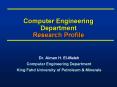 Computer%20Engineering%20Department%20Research%20Profile PowerPoint PPT Presentation