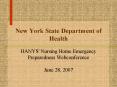 New York State Department of Health PowerPoint PPT Presentation