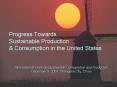 Progress Towards Sustainable Production PowerPoint PPT Presentation