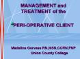 MANAGEMENT and TREATMENT of the PowerPoint PPT Presentation