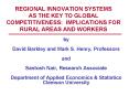 REGIONAL INNOVATION SYSTEMS AS THE KEY TO GLOBAL COMPETITIVENESS: IMPLICATIONS FOR RURAL AREAS AND W PowerPoint PPT Presentation