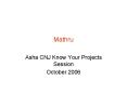 Mathru PowerPoint PPT Presentation