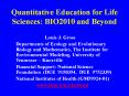 Quantitative Education for Life Sciences: BIO2010 and Beyond PowerPoint PPT Presentation