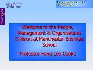 Welcome to the People, Management