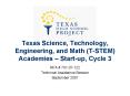 Texas Science, Technology, Engineering, and Math TSTEM Academies Startup, Cycle 3 PowerPoint PPT Presentation