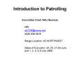 Introduction to Patrolling PowerPoint PPT Presentation