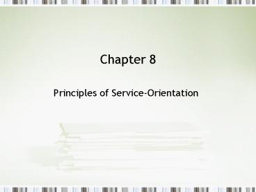 Principles of ServiceOrientation